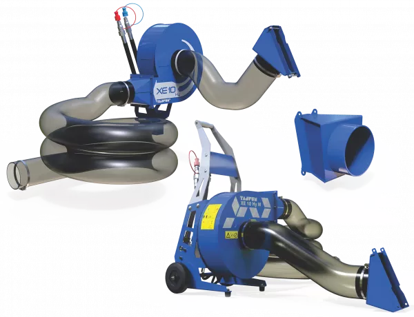 MOBILE SAWDUST EXTRACTOR FAN